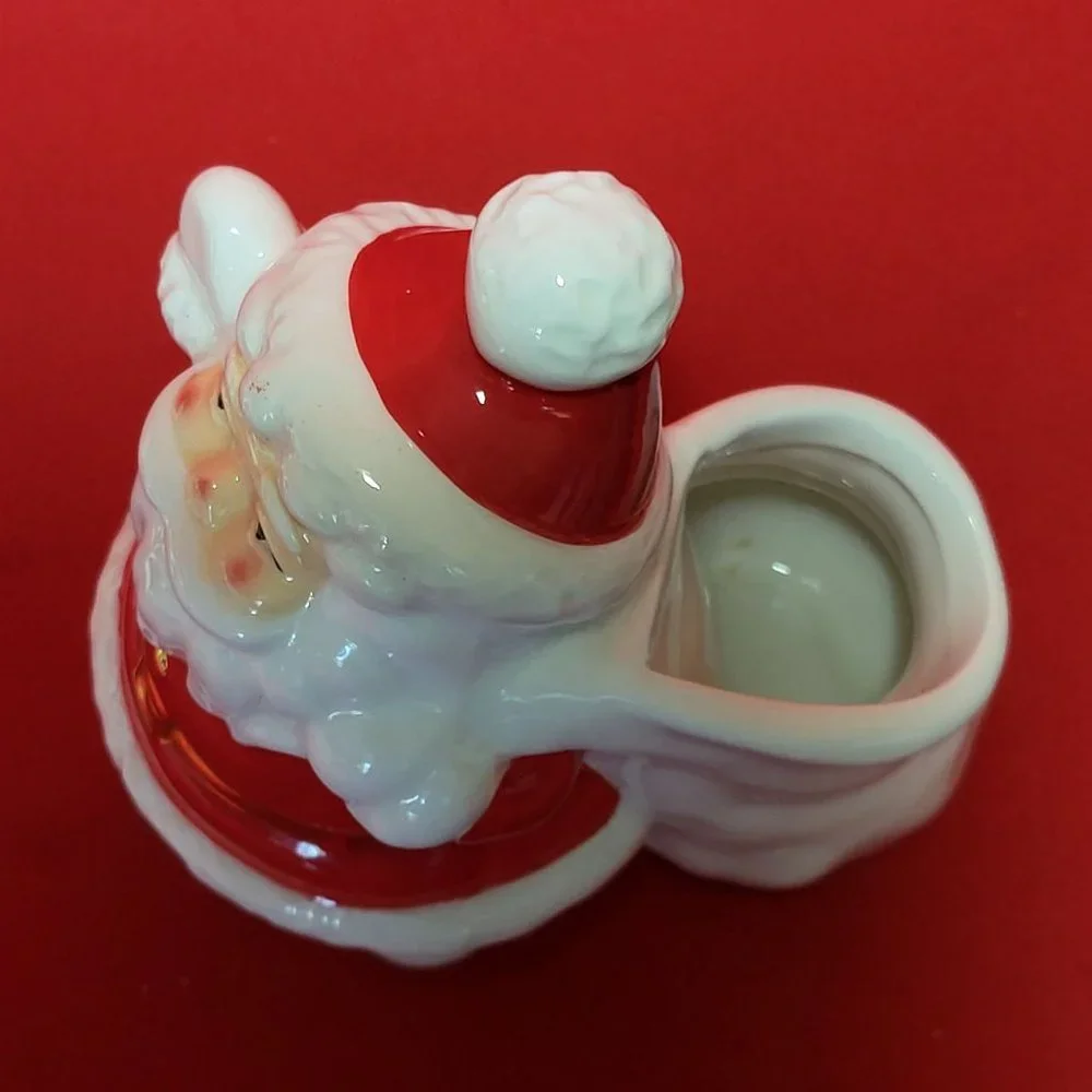 Vintage Christmas Santa Claus Figurine Statue Planter